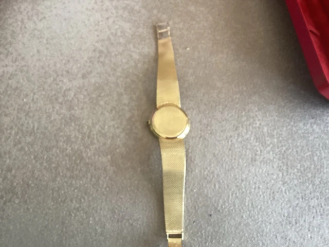 Montre Omega automatique DE Ville 100 % authentique, fabriquée en Suisse, en or jaune massif 18 carats (750) – Image 5