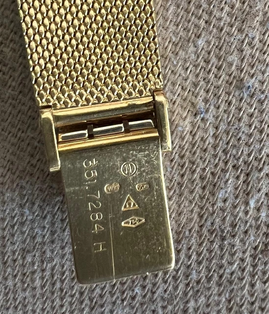 Montre Omega automatique DE Ville 100 % authentique, fabriquée en Suisse, en or jaune massif 18 carats (750) – Image 2