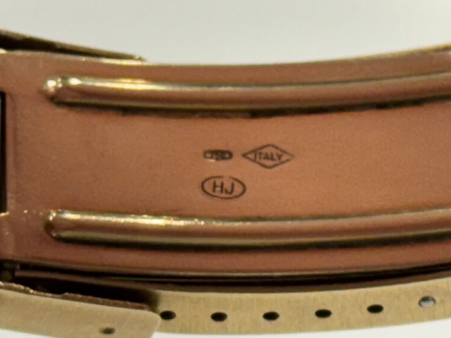 Montre homme chronographe automatique Genève 18 carats avec date et bracelet 18 carats - 137 grammes – Image 4