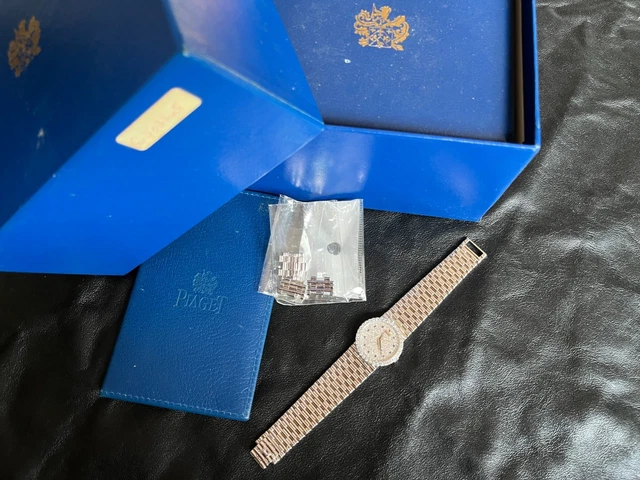 Montre Piaget 9706G2 en or blanc et diamants de 1995 - Ensemble complet - Parfait – Image 13