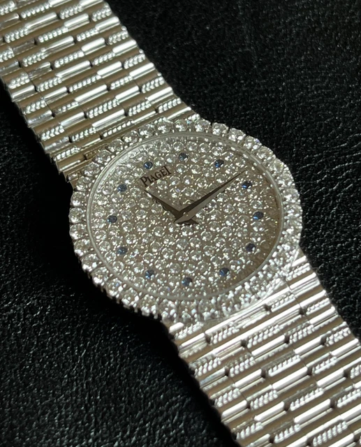 Montre Piaget 9706G2 en or blanc et diamants de 1995 - Ensemble complet - Parfait – Image 12