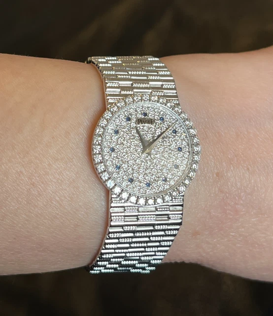 Montre Piaget 9706G2 en or blanc et diamants de 1995 - Ensemble complet - Parfait – Image 17