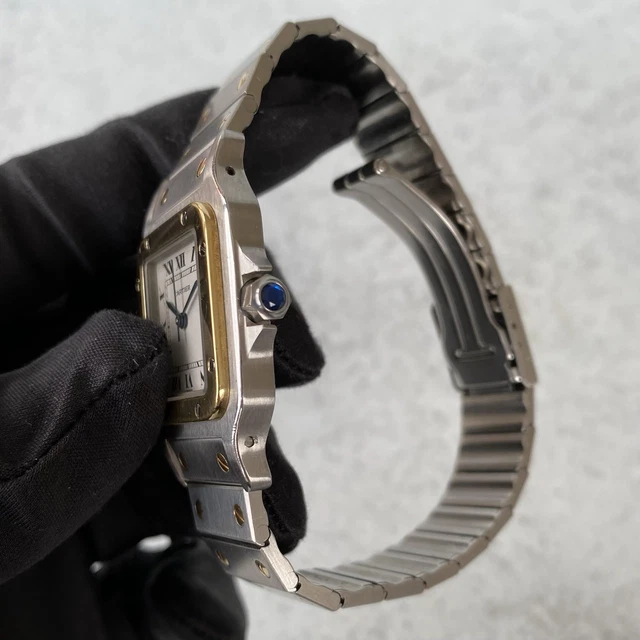 Montre Cartier Santos Carrée bimétallique 1172961, date automatique, 1996 - Ensemble complet – Image 7