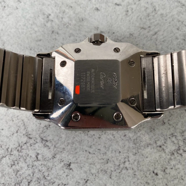 Montre Cartier Santos Carrée bimétallique 1172961, date automatique, 1996 - Ensemble complet – Image 25