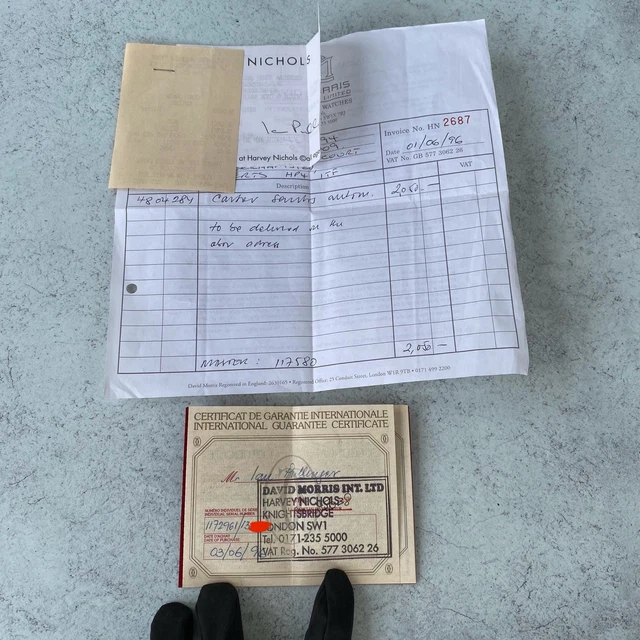 Montre Cartier Santos Carrée bimétallique 1172961, date automatique, 1996 - Ensemble complet – Image 22