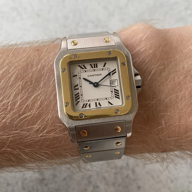 Montre Cartier Santos Carrée bimétallique 1172961, date automatique, 1996 - Ensemble complet – Image 18