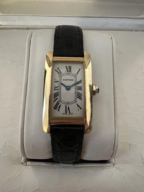 Montre Cartier Tank Américaine, petite, 2000, or jaune massif 18 carats, réf. 1710, boîte et papiers, W2601556 – Image 16