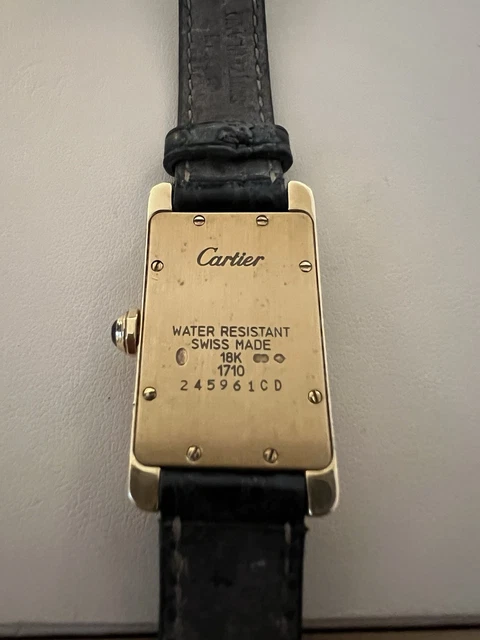 Montre Cartier Tank Américaine, petite, 2000, or jaune massif 18 carats, réf. 1710, boîte et papiers, W2601556 – Image 15