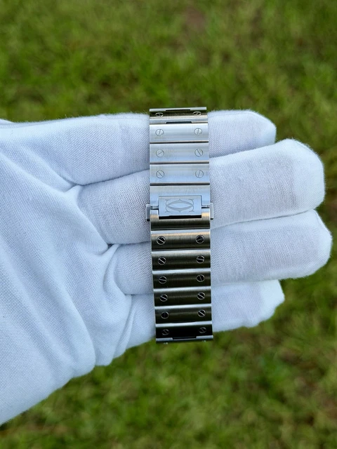 Montre Cartier Santos De Cartier 2022, grand modèle, cadran blanc, bracelet en acier, 39,8 mm (WSSA0018) – Image 6