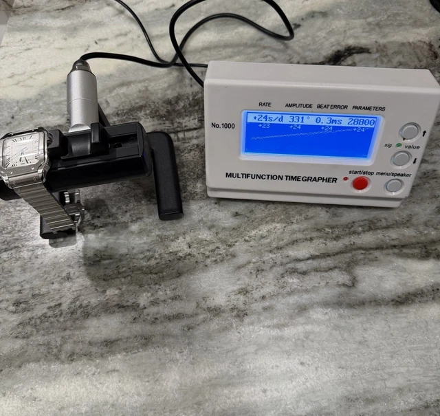 Montre Cartier Santos De Cartier 2022, grand modèle, cadran blanc, bracelet en acier, 39,8 mm (WSSA0018) – Image 4