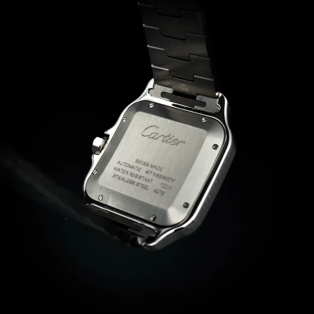 Montre Cartier Santos de Cartier 39,8 mm, cadran gris, bracelet en acier, 2025 (WSSA0037) – Image 8