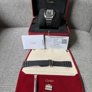 2025 Cartier Santos de Cartier WSSA0037 Noir ADLC Acier