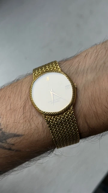 Montre Audemars Piguet vintage en or 18 carats, cadran octogonal 32 mm, automatique, référence B 45344 – Image 6