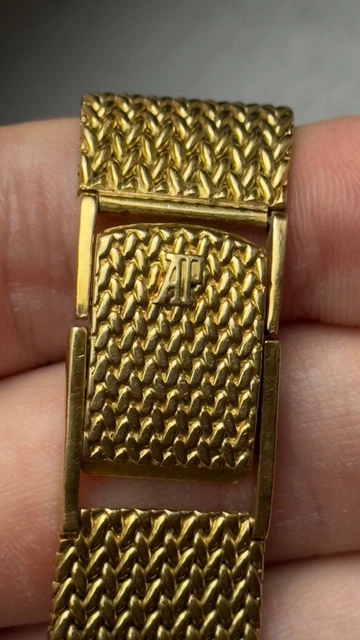 Montre Audemars Piguet vintage en or 18 carats, cadran octogonal 32 mm, automatique, référence B 45344 – Image 2