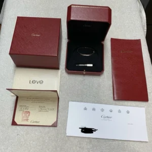 Bracelet Cartier Love en or blanc 18 carats (taille 15)