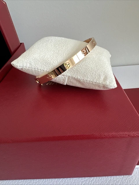 Bracelet Love Cartier - Modèle Classique - Or rose 18 carats - 21 cm - Coffret et certificat 2022 – Image 11