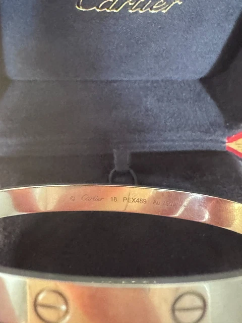 Bracelet jonc vissé Cartier Love en or blanc 18 carats 2022 – Image 3