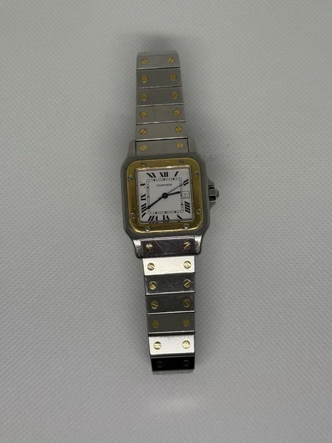 Montres Cartier Santos Date Réf. 81036288 Cadran Blanc Automatique 29 mm 2961 – Image 3