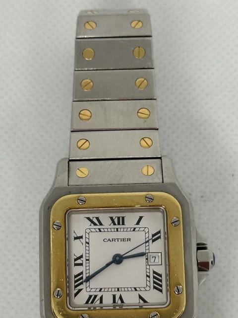 Montres Cartier Santos Date Réf. 81036288 Cadran Blanc Automatique 29 mm 2961 – Image 4