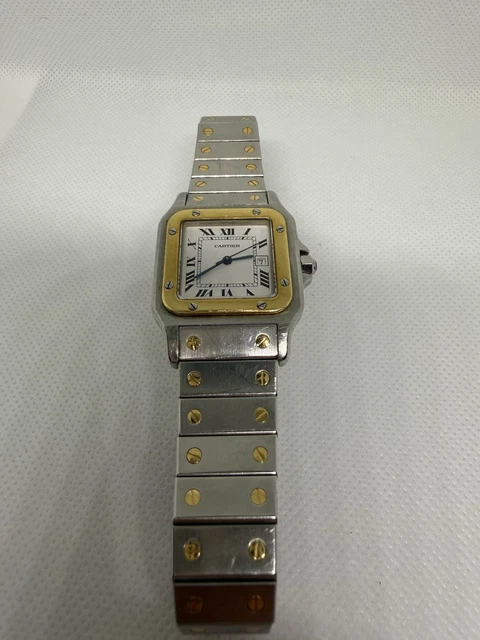 Montres Cartier Santos Date Réf. 81036288 Cadran Blanc Automatique 29 mm 2961 – Image 5