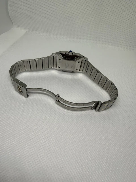 Montres Cartier Santos Date Réf. 81036288 Cadran Blanc Automatique 29 mm 2961 – Image 7