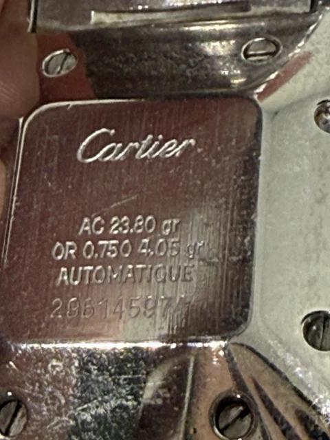 Montres Cartier Santos Date Réf. 81036288 Cadran Blanc Automatique 29 mm 2961 – Image 8