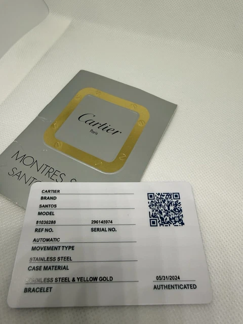 Montres Cartier Santos Date Réf. 81036288 Cadran Blanc Automatique 29 mm 2961 – Image 10