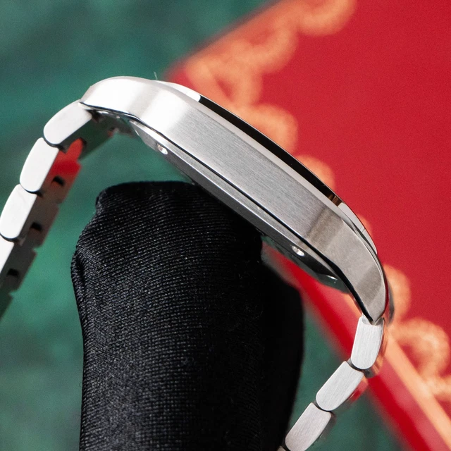 Montre Cartier Santos Medium Blanche 2021 Romaine 35 mm Acier Inoxydable Automatique WSSA0029 – Image 7