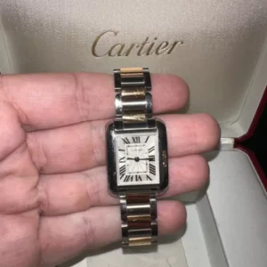 Montre Cartier Tank Anglaise Petit Acier / Or Femme W5310036