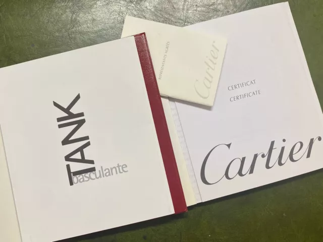 Montre Cartier Tank Basculante réf. 2390 Mécanique (Manuelle) Rectangle. Ensemble complet. – Image 2