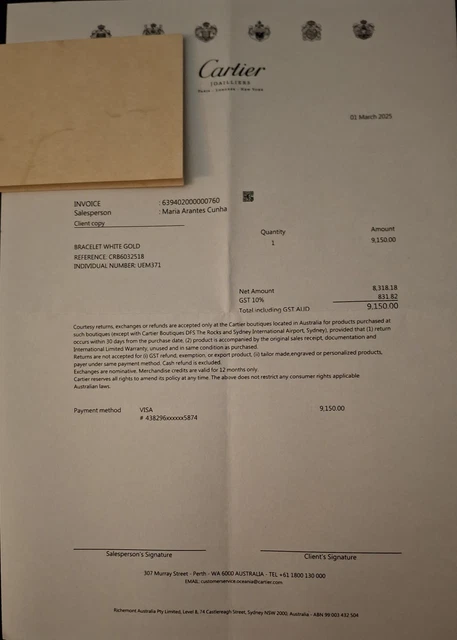 Bracelet manchette Love en or blanc Cartier 18 – Image 8