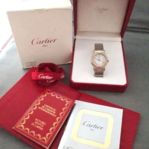 *Authentique* Rare CARTIER Santos Octagon 187902 État incroyable dans sa boîte !