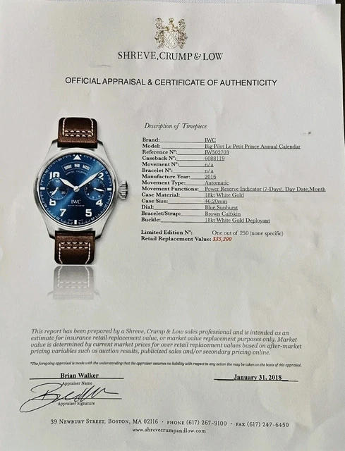 Montre IWC Big Pilot Le Petit Prince IW502703 Calendrier Annuel Édition Limitée – Image 2