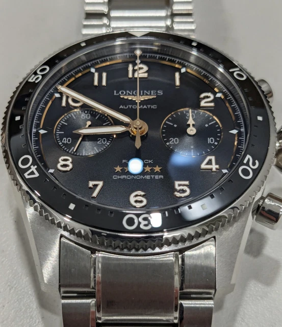 Montre homme LONGINES SPIRIT FLYBACK L3.821.4.53.6 42 mm – Image 9