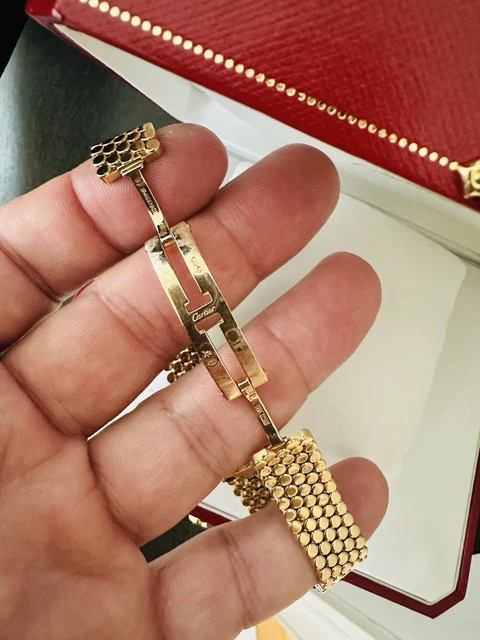 Montre Cartier Trinity pour femme, or jaune 18 carats et diamants ~ Boîte et papiers – Image 4