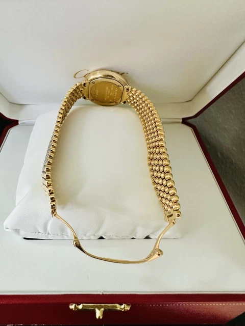 Montre Cartier Trinity pour femme, or jaune 18 carats et diamants ~ Boîte et papiers – Image 10