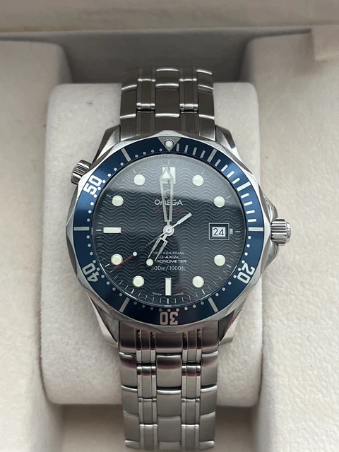 Mens Omega Seamaster Co-Axial Chronometer watch - Blue Dial - 41MM - 2220.80 – Image 13