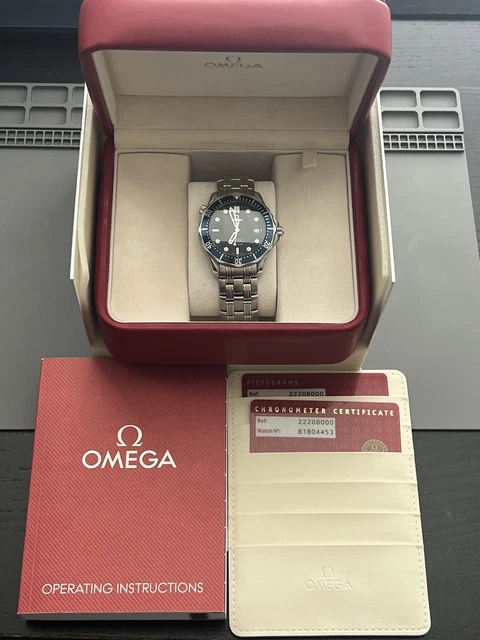 Mens Omega Seamaster Co-Axial Chronometer watch - Blue Dial - 41MM - 2220.80