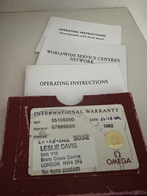 OMEGA Speedmaster Réduit - 3510.50.00 boîte d'origine, maillons de rechange et garantie – Image 8