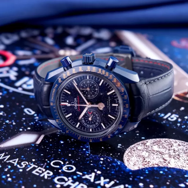 Omega Speedmaster Moonphase Céramique Cadran Bleu Aventurine - 304.93.44.52.03.002 – Image 11