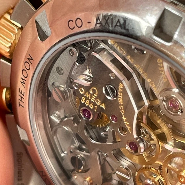 Montre homme Omega Speedmaster Professional bicolore Moonwatch Co-Axial Master – Image 2