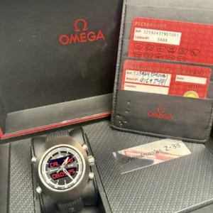 Montre à quartz Omega Speedmaster Spacemaster Z-33 en titane - Coffret complet et papiers