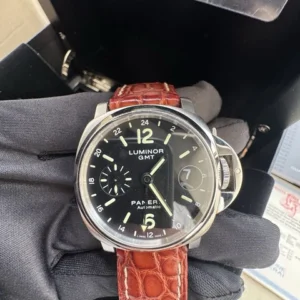Panerai Luminor GMT PAM00244 Automatique Acier Bracelet 40mm PAM244 Ensemble complet