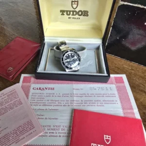 Tudor Rolex Submariner 9411 Vintage Snowflake Diver, coffret complet, papiers, 1976
