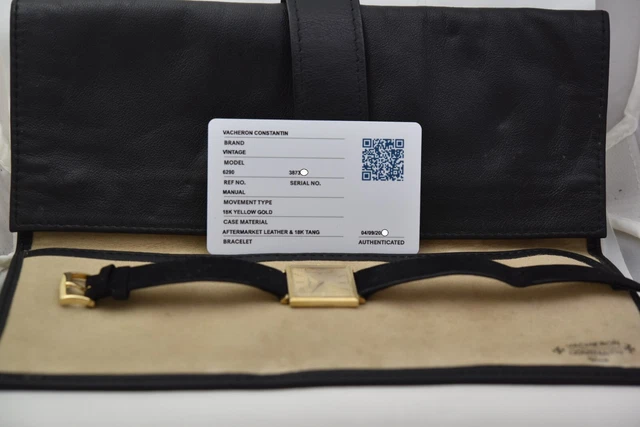 Vacheron Constantin Ref 6294 18K YG Square Calibre 1002, Poinçon de Genève, boîtier, Ex – Image 12