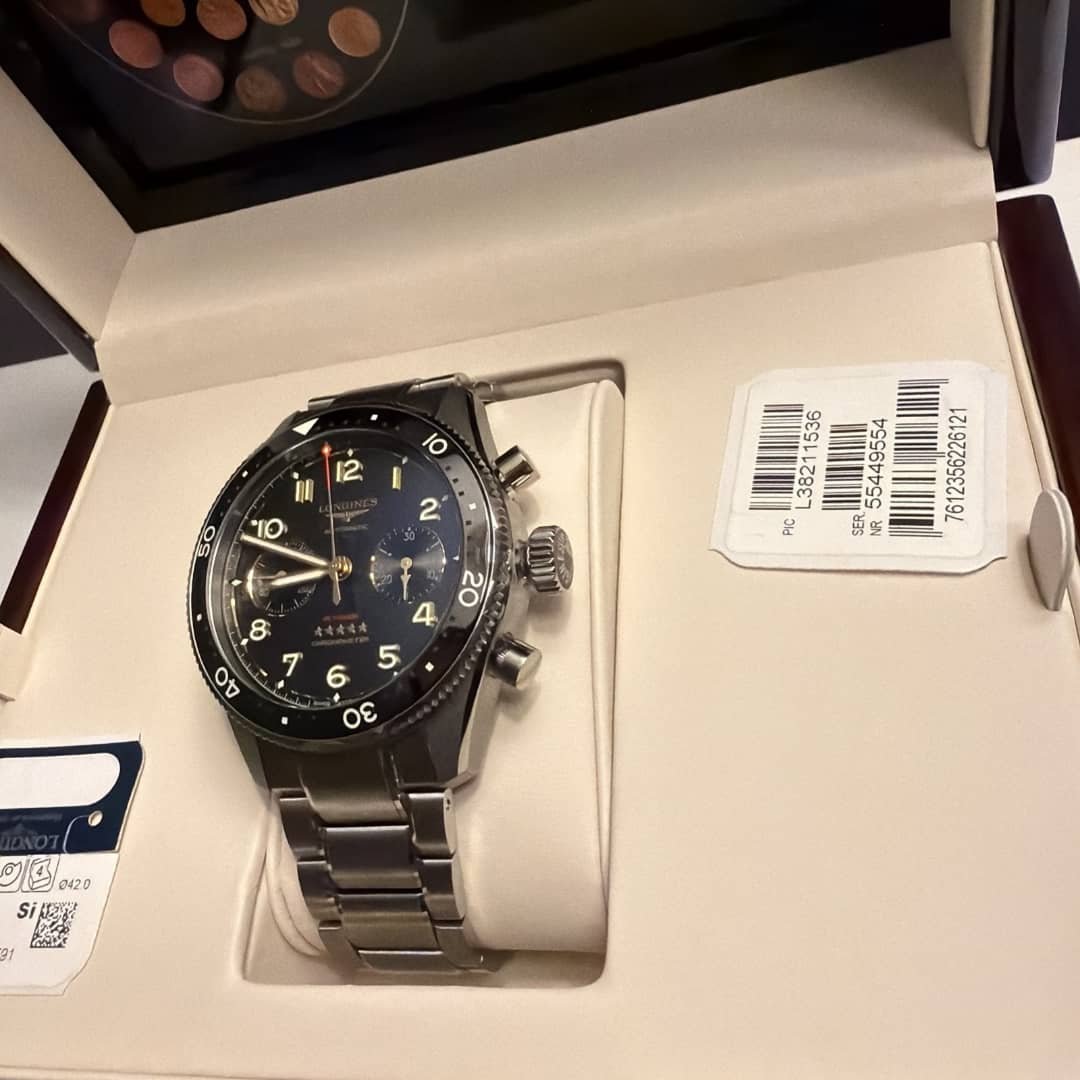 Montre homme LONGINES SPIRIT FLYBACK L3.821.4.53.6 42 mm – Image 11