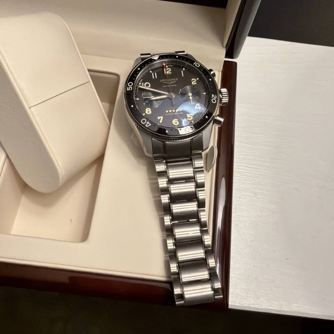 Montre homme LONGINES SPIRIT FLYBACK L3.821.4.53.6 42 mm – Image 8