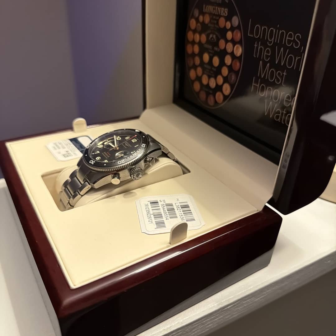 Montre homme LONGINES SPIRIT FLYBACK L3.821.4.53.6 42 mm – Image 4