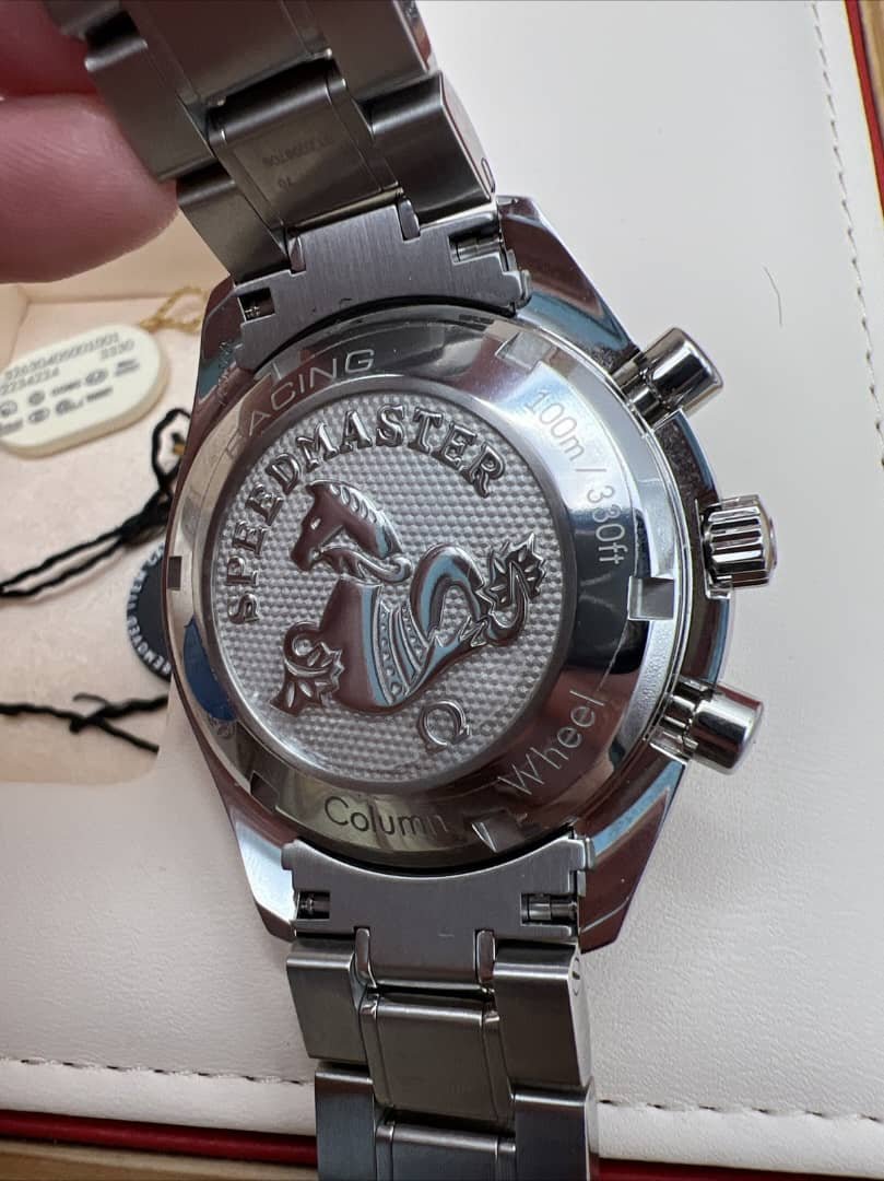 Omega Speedmaster Racing 40 mm Acier/Acier Montre Chronographe – Image 16