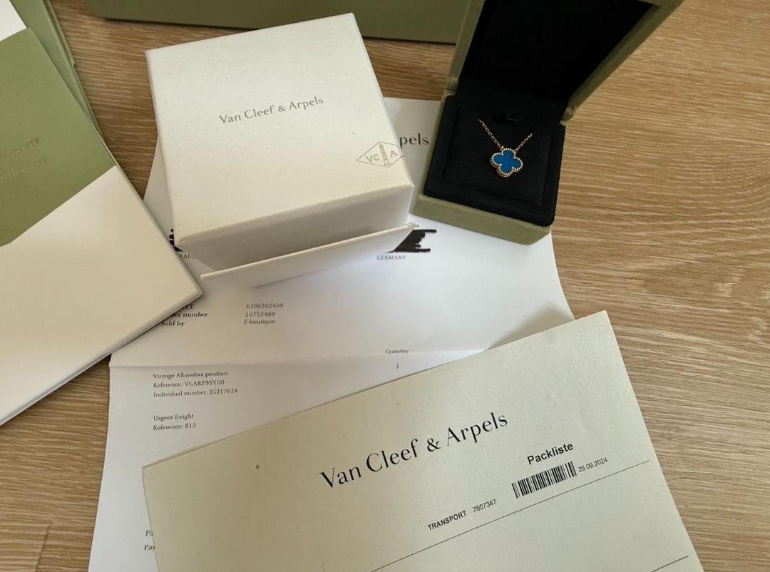 Van Cleef & Arpels Alhambra VCA *Ensemble complet* Agate Or 750 – Image 6